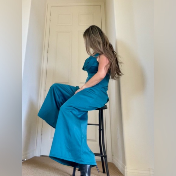 Lindy Bop Olisa Wide Leg Jumpsuit US Size 8 - Picture 4 of 8